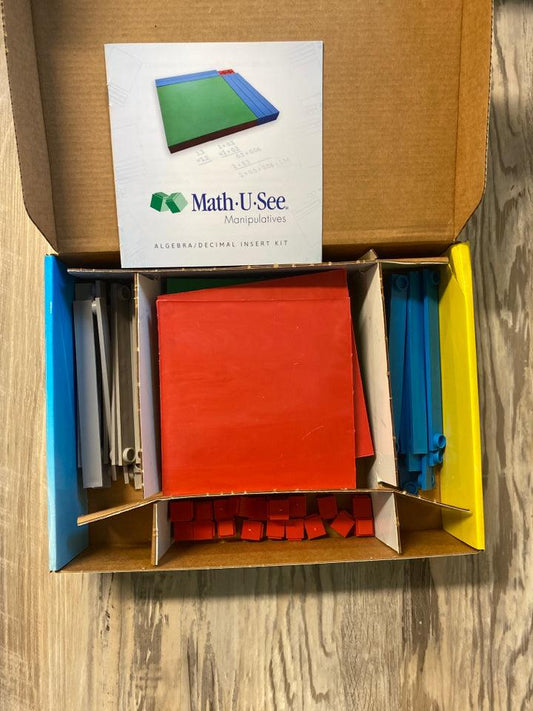 Math-U-See Manipulatives Algebra/Decimal Insert Kit