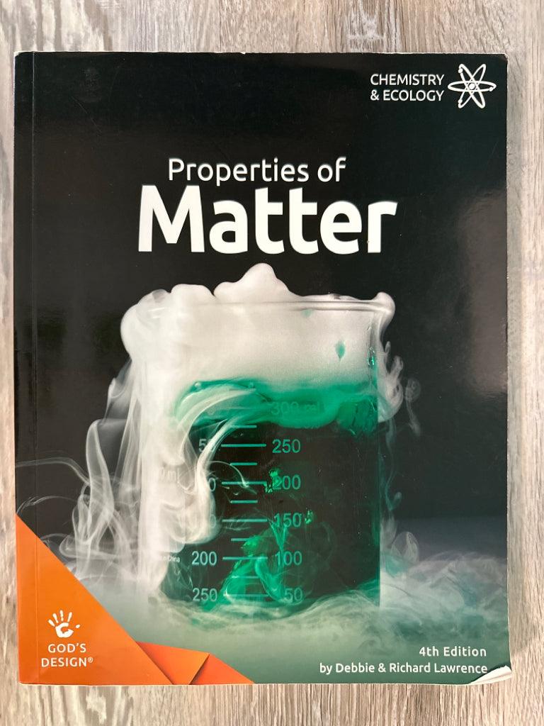 God's Design for Chemistry & Ecology- Properties of Matter set- 4th edition