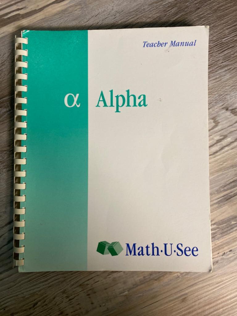 Math-U-See Alpha Instruction Manual
