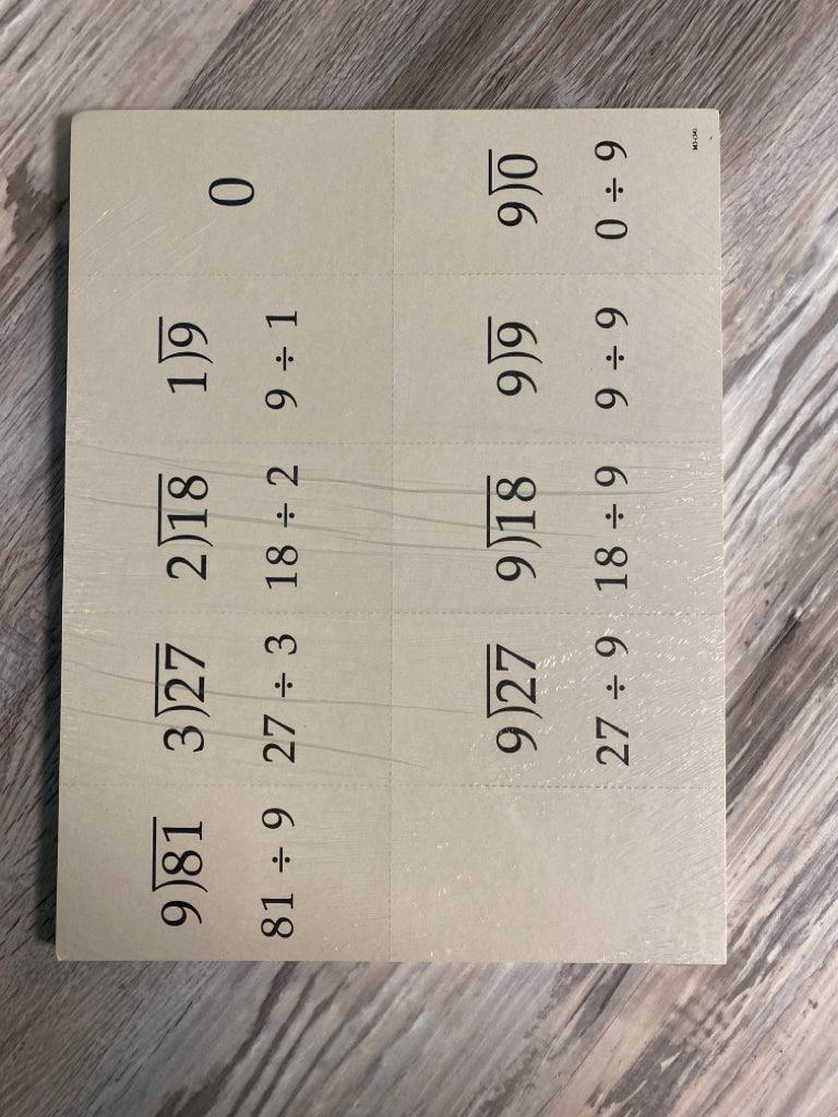 Saxon Math 3 Workbook Fact Card Set