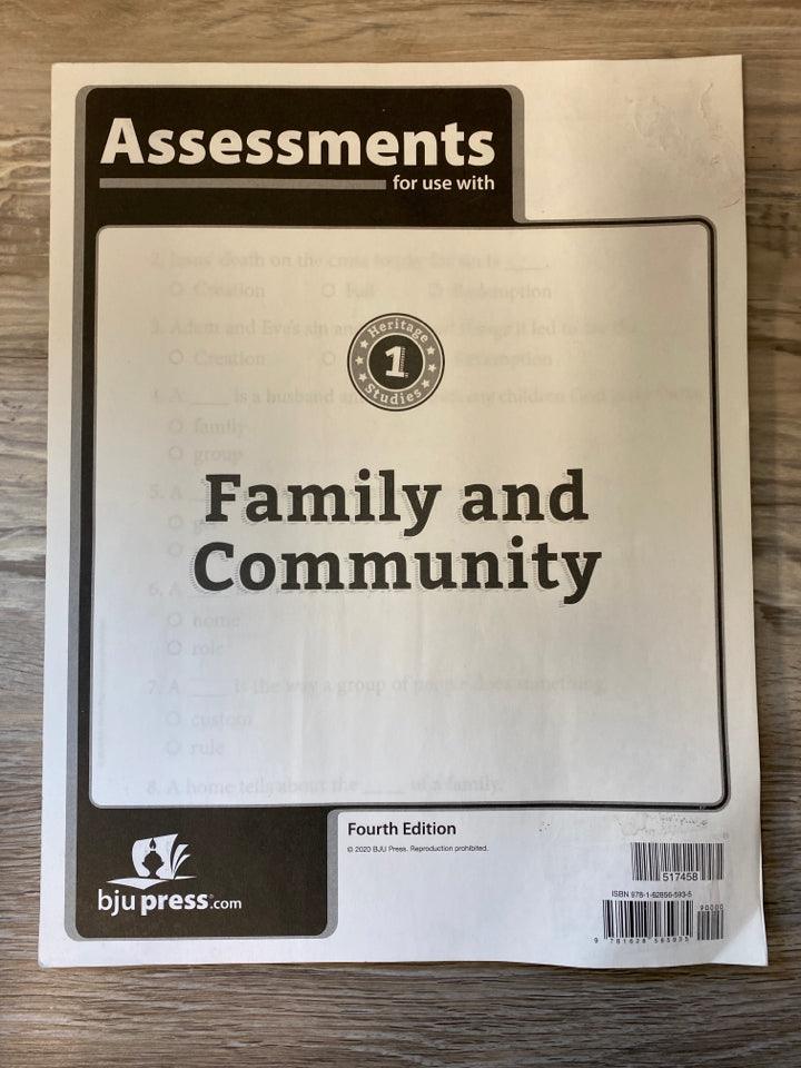 BJU Heritage Studies 1 4th Ed.Assessments and Answer Key