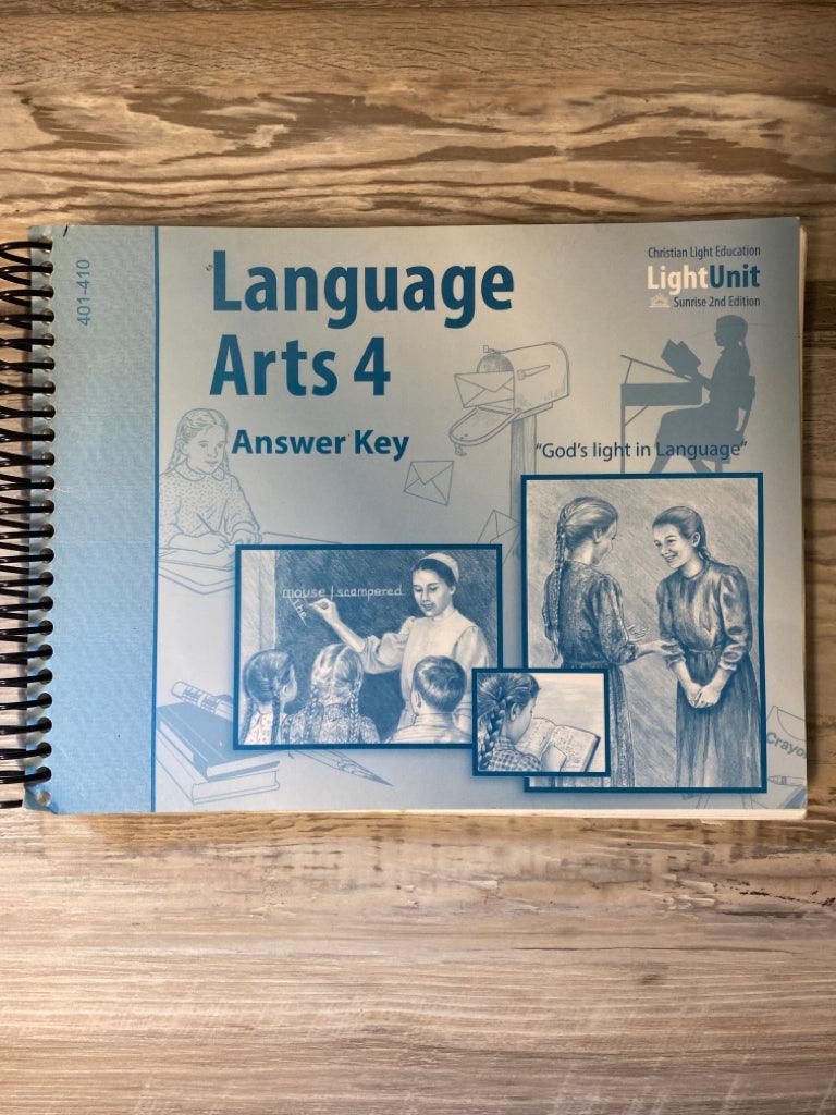 CLE Language Arts 4 Answer Key