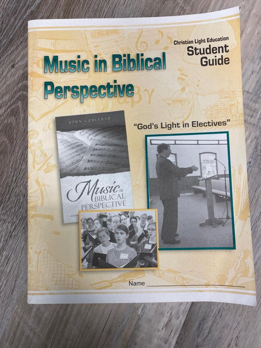 CLE Music in Biblical Perspective Student Guide and Answer Key