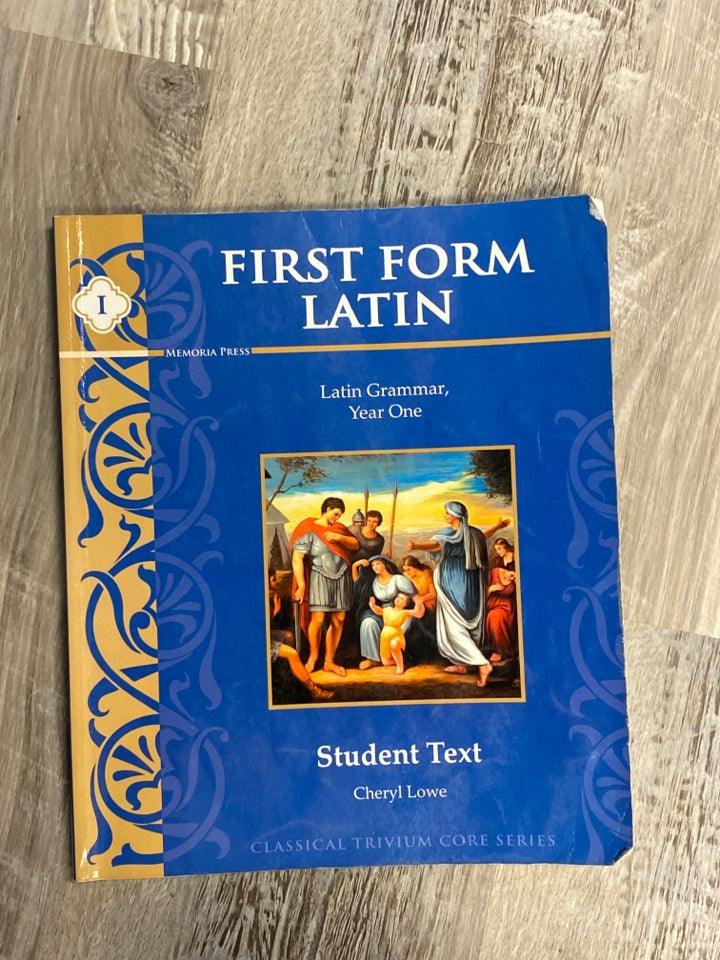Memoria Press First Form Latin Year One Student Text 2009