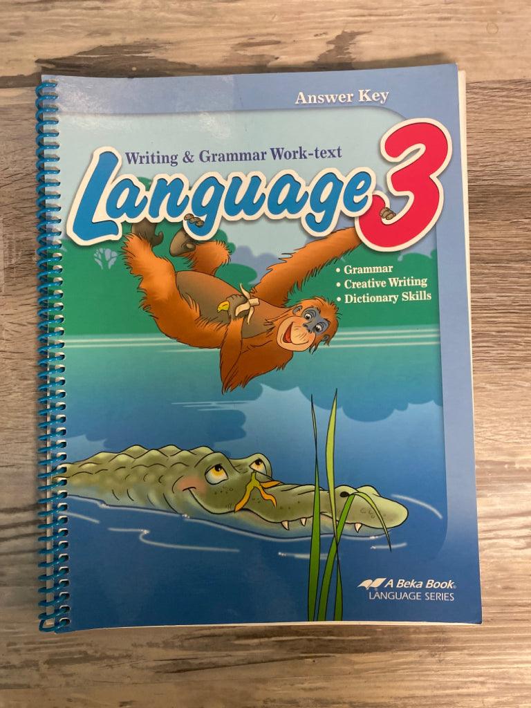 Abeka Language Arts 3 Curriculum and Keys