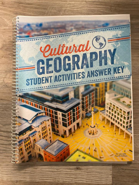 BJU Cultural Geography Text + Activity Key 4th Ed.