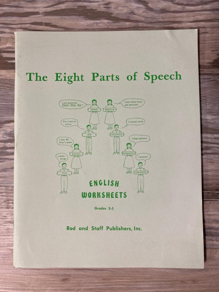 Rod & Staff The Eight Parts of Speech Lev 2 Worksheets