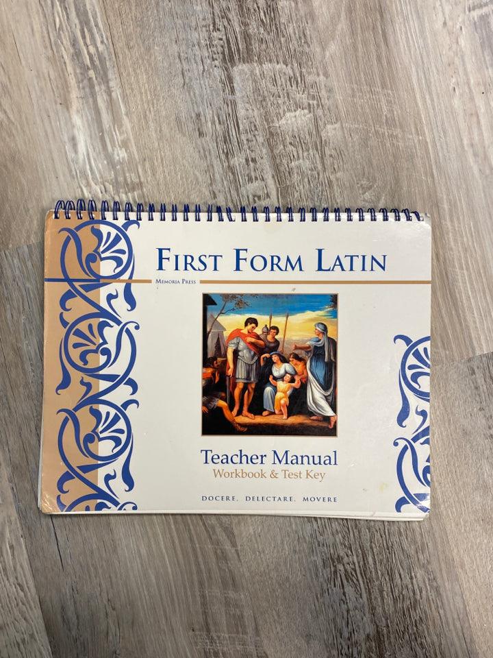 First Form Latin Workbook & Test Key 2009