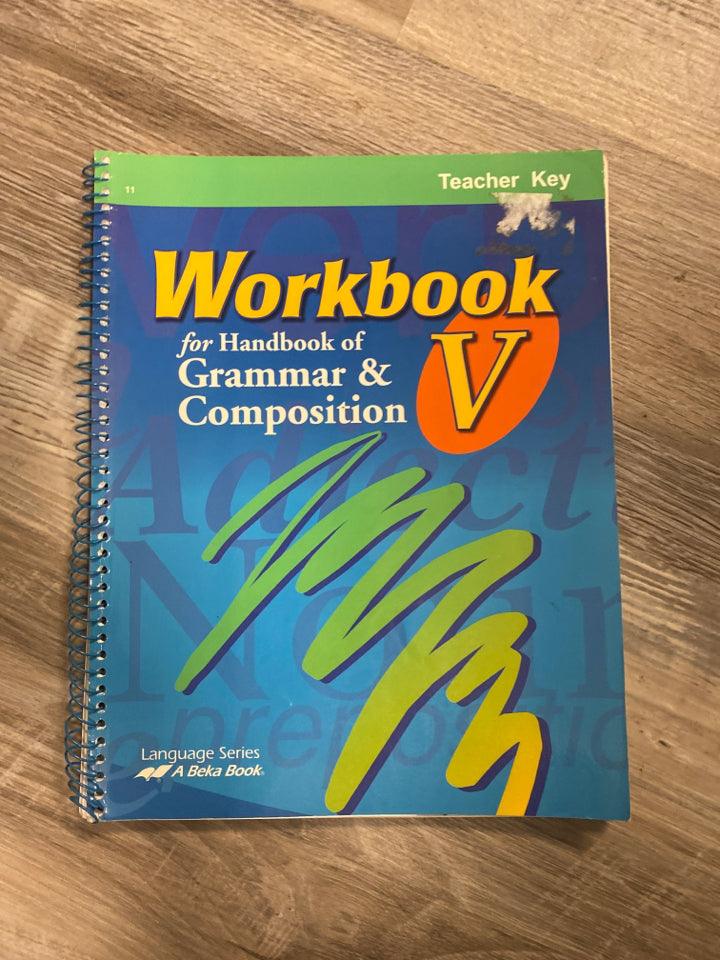 Abeka Grammar & Compostion Workbook V Set