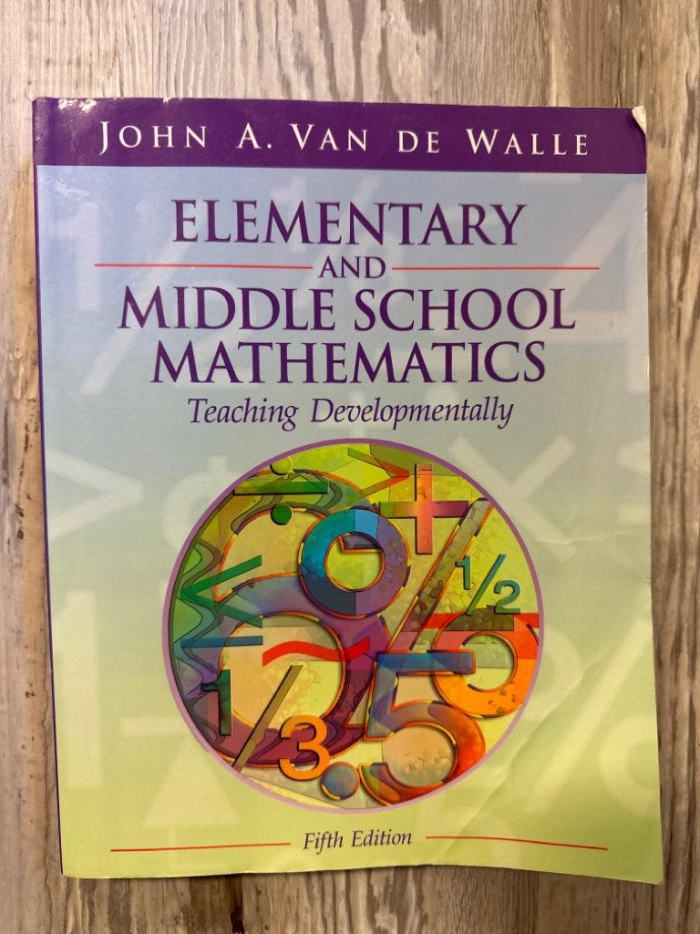 Elementary and Middle School Mathematics Teaching Developmentally