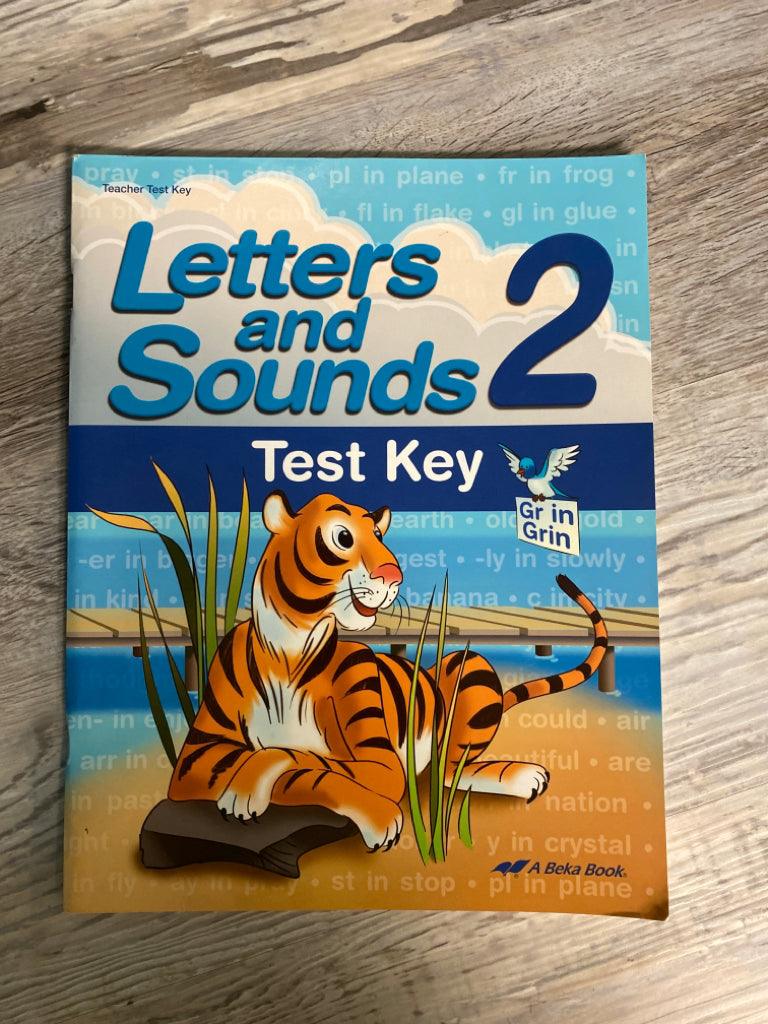 Abeka Letters and Sounds 2 Test Key 3rd Ed.