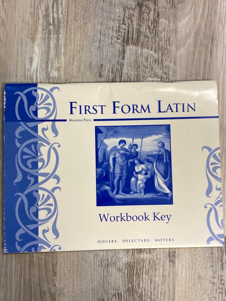 First Form Latin Workbook Key 2009