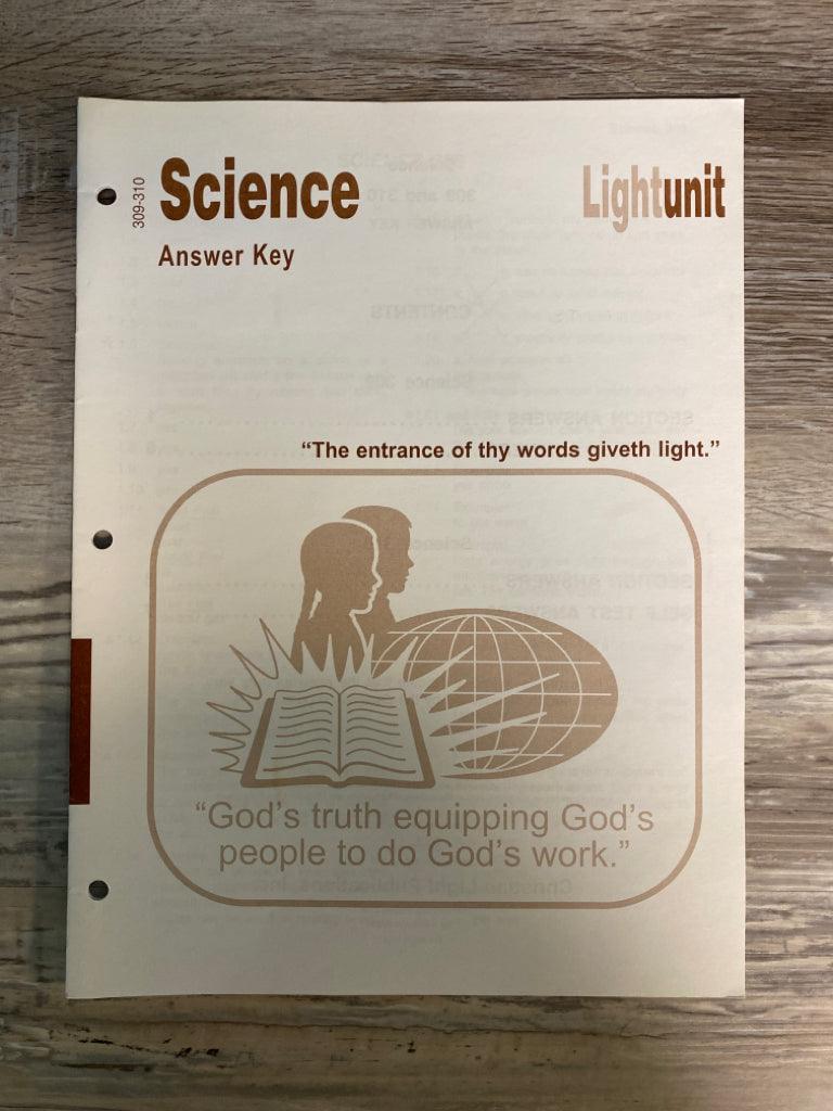 CLE Science Answer Key to Light Unit 309-310