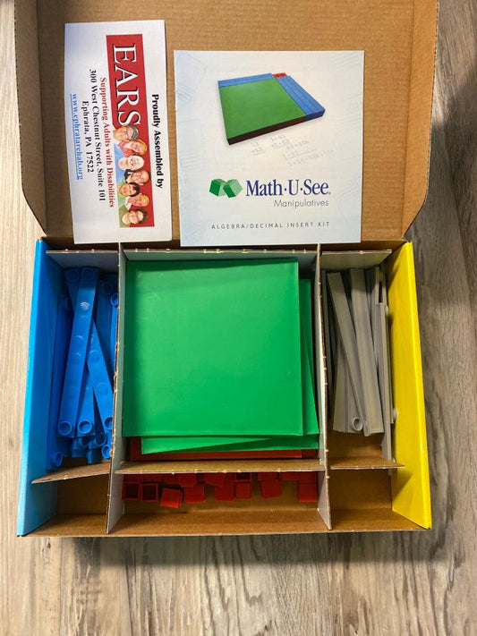 Math-U-See Manipulatives Algebra/Decimal Insert Kit