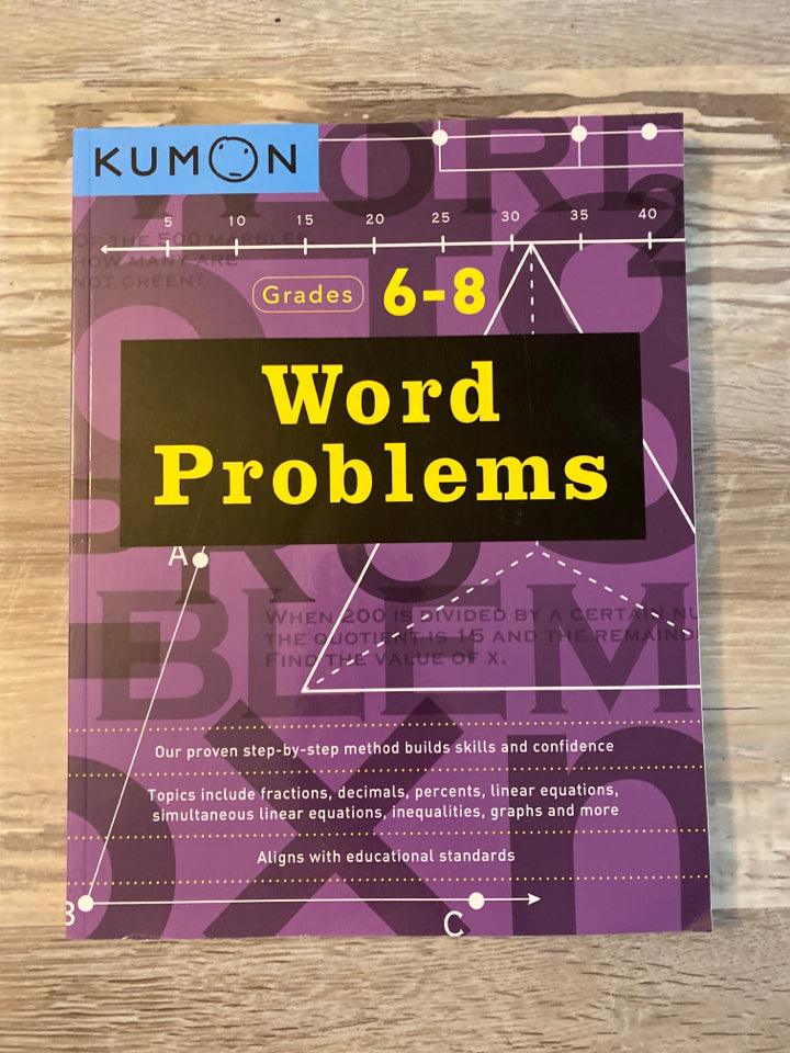 Kumon Word Problems Grade 6-8