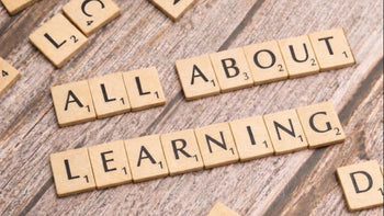 letter tiles spell out ALL ABOUT LEARNING