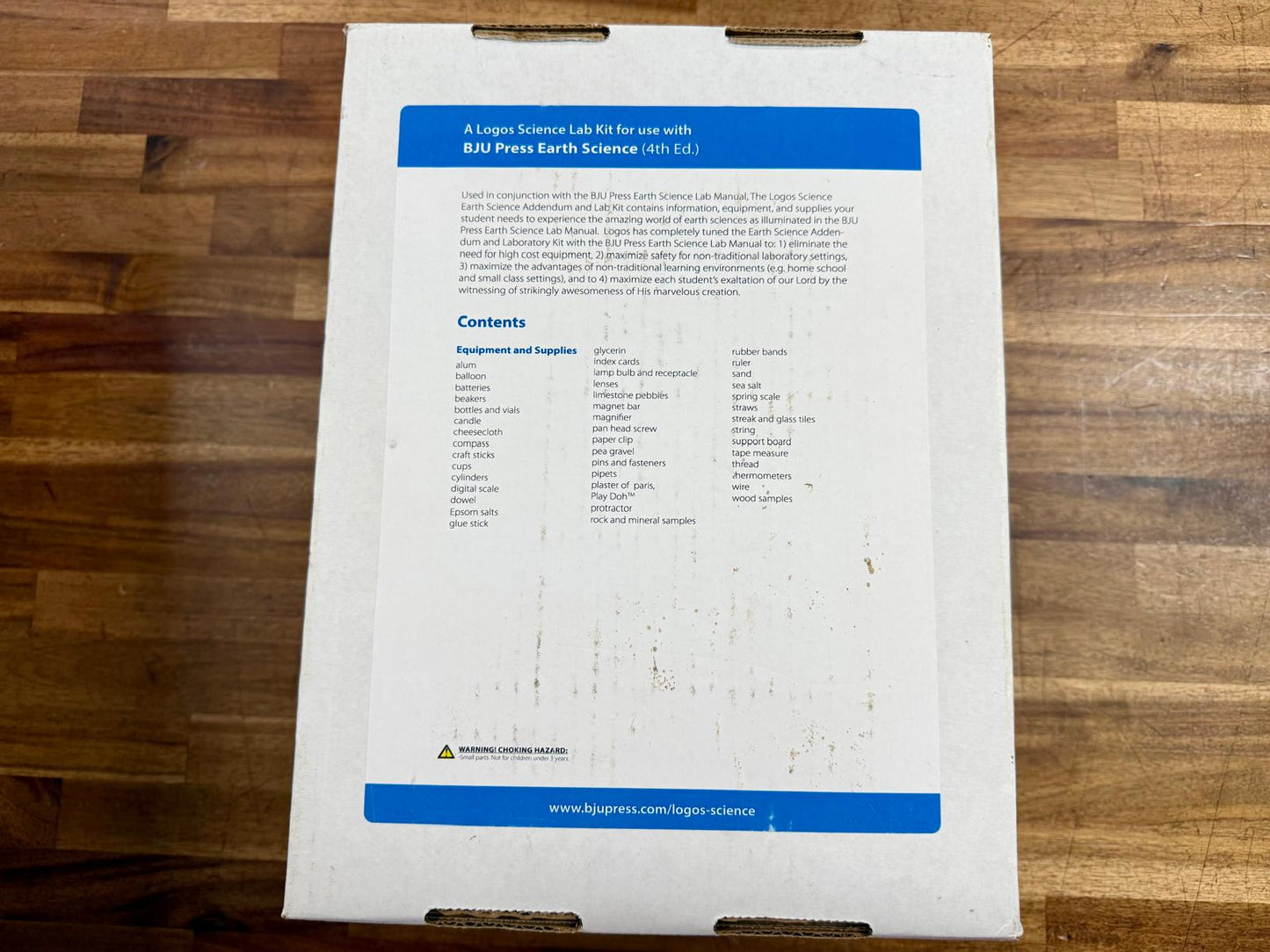 BJU Logos Science Lab Kit: Earth Science 4th Ed - Very Good