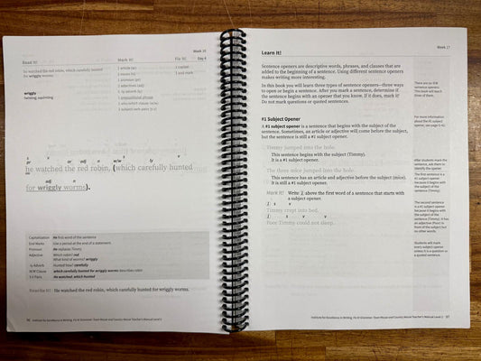 Fix It Grammar: Town Mouse & Country Mouse Teacher Manual Lvl 2