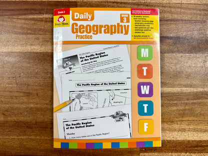 Evan-Moor Daily Geography Practice Grade 3 - Acceptable