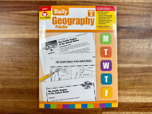 Evan-Moor Daily Geography Practice Grade 3 - Acceptable