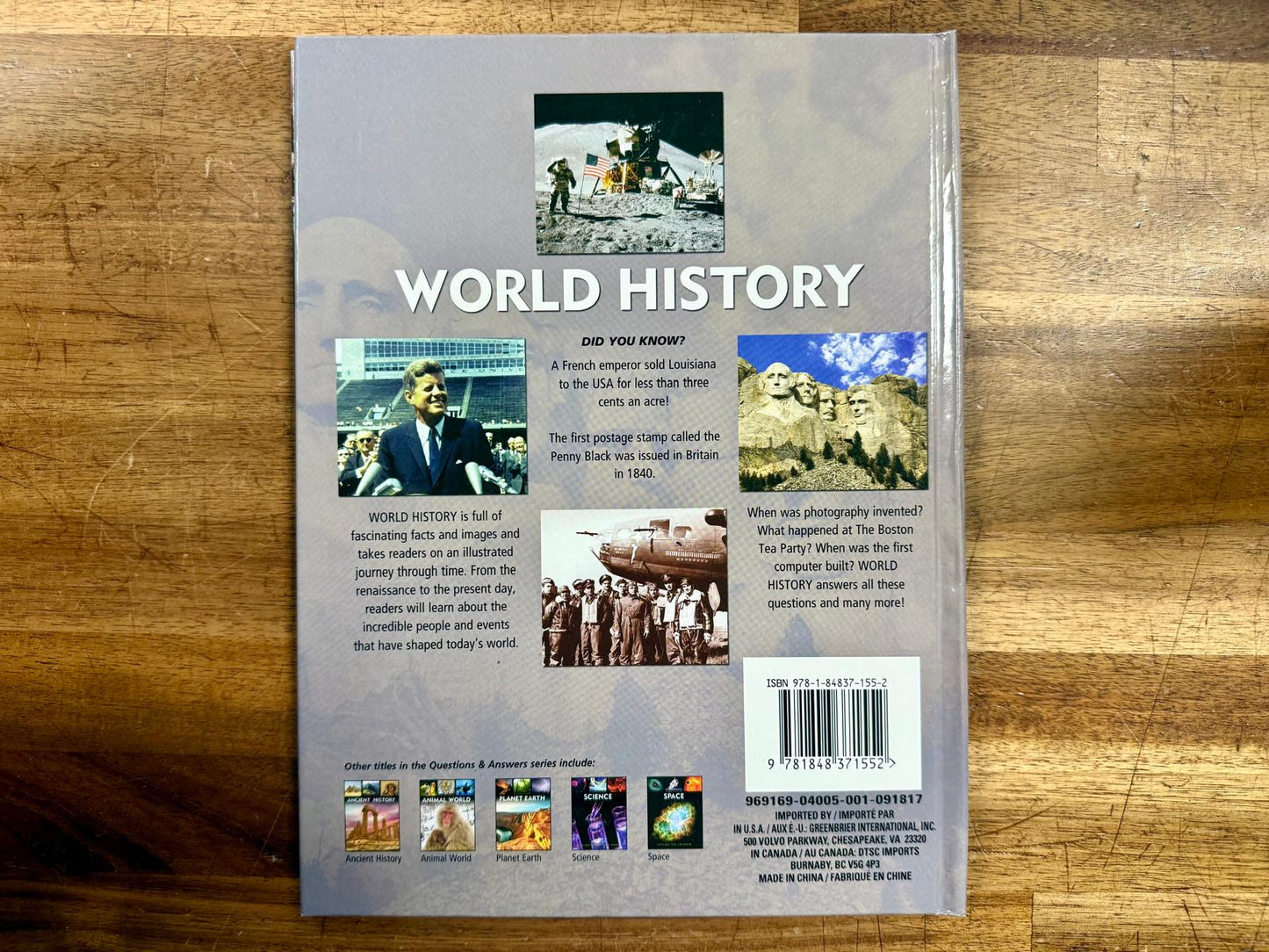 Questions & Answers: World History Hardcover - Good