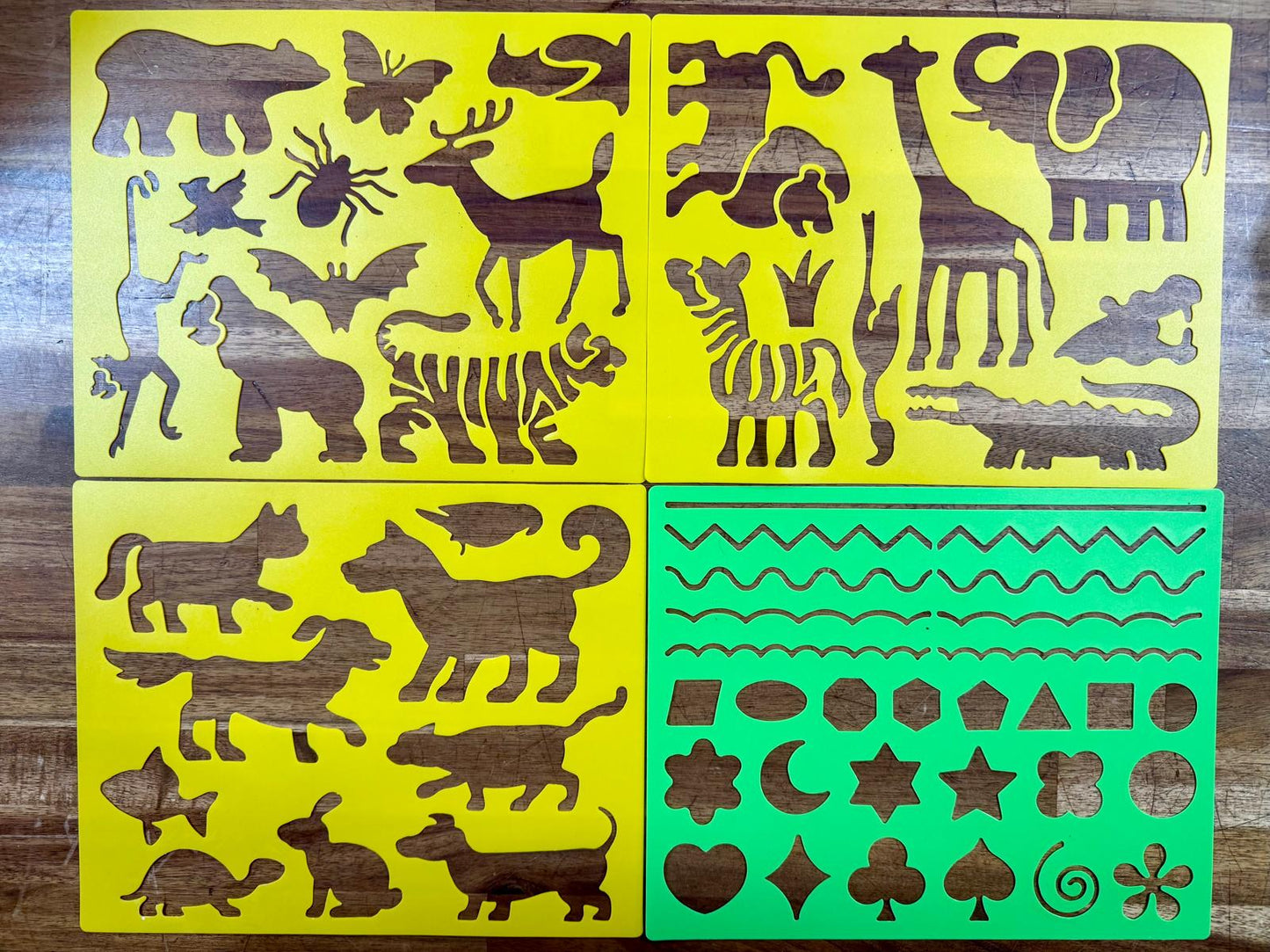 Melissa & Doug Stencil Set w. Storage Bag Nature Letters