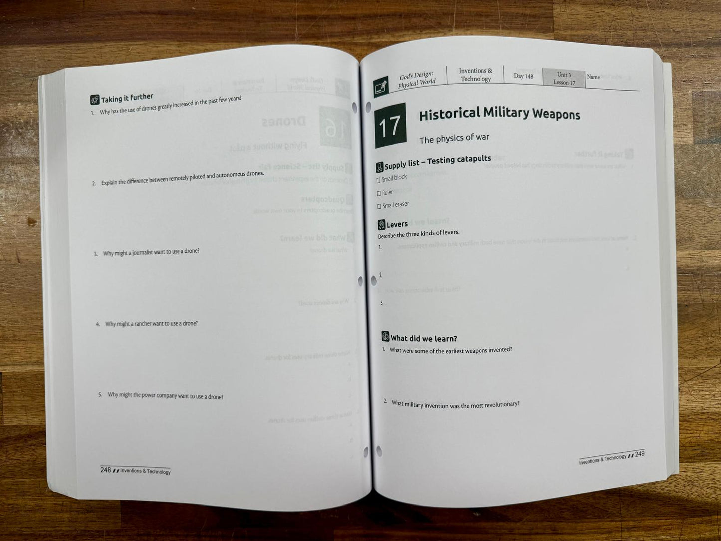 God’s Design Physical World Set: Textbook & Teacher Guide