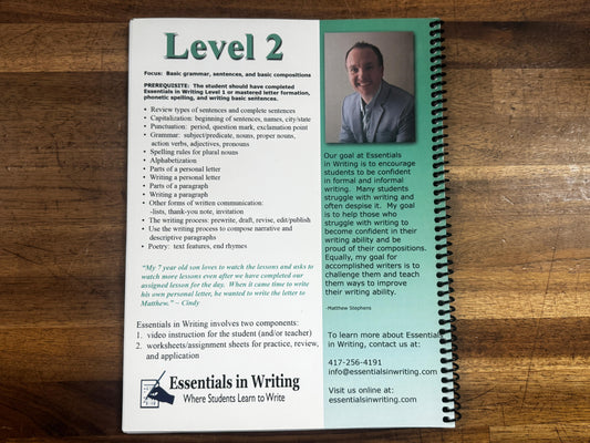 Essentials in Writing 2 Workbook (no DVDs)