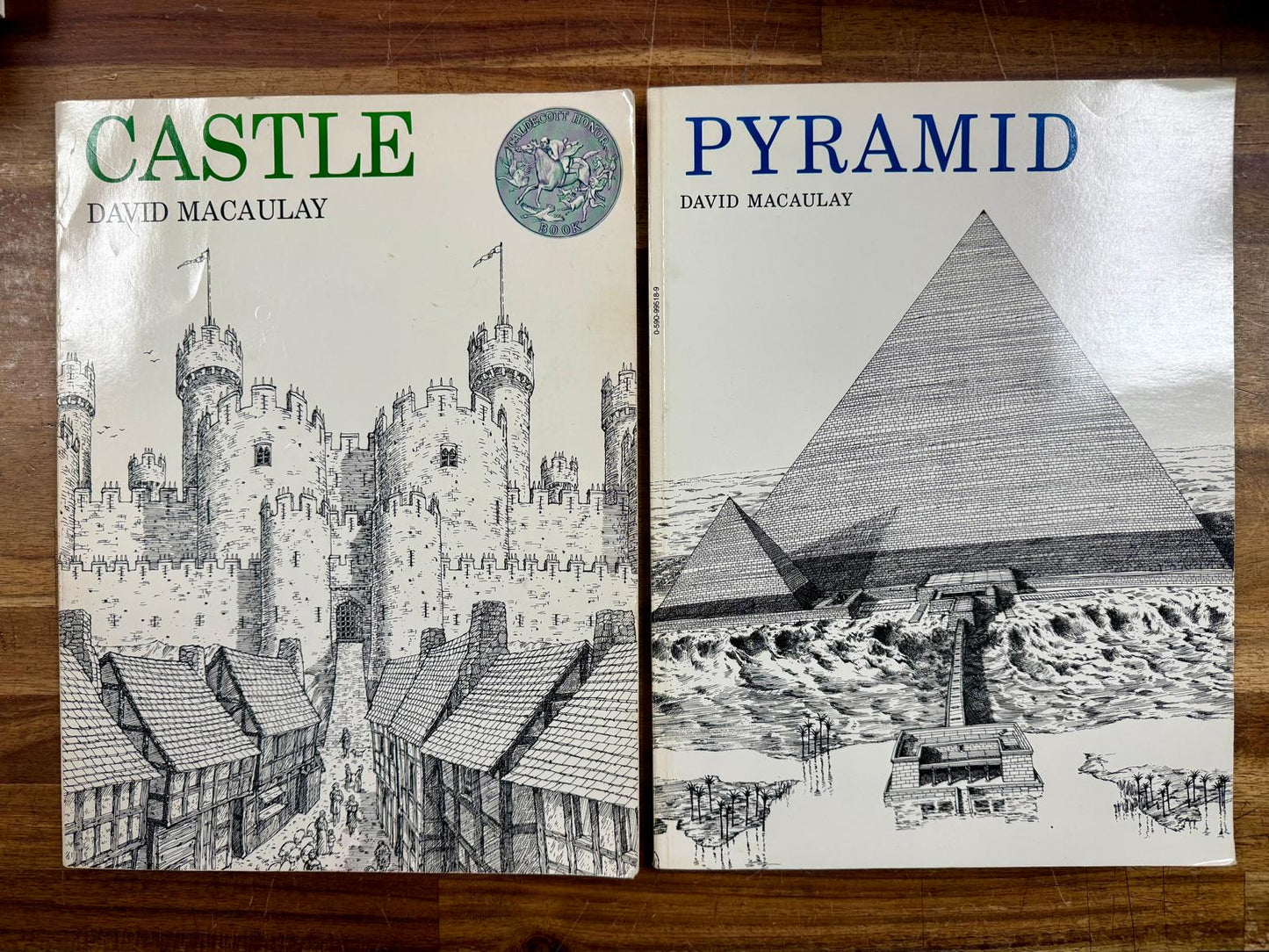David Macaulay Books Lot of 2: Castle & Pyramid