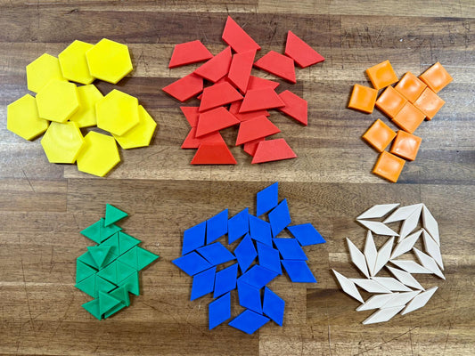 100 pcs Pattern Blocks Thick - edxeducation