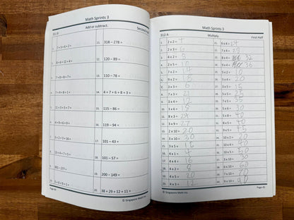 Math Sprints Workbooks 2 & 3 SET