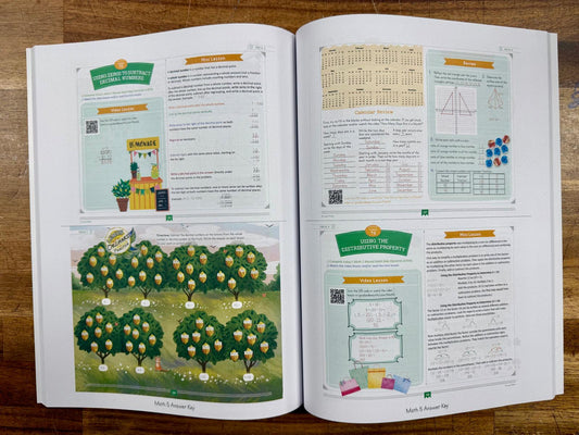 The Good & Beautiful Math 5 Answer Key - Like New
