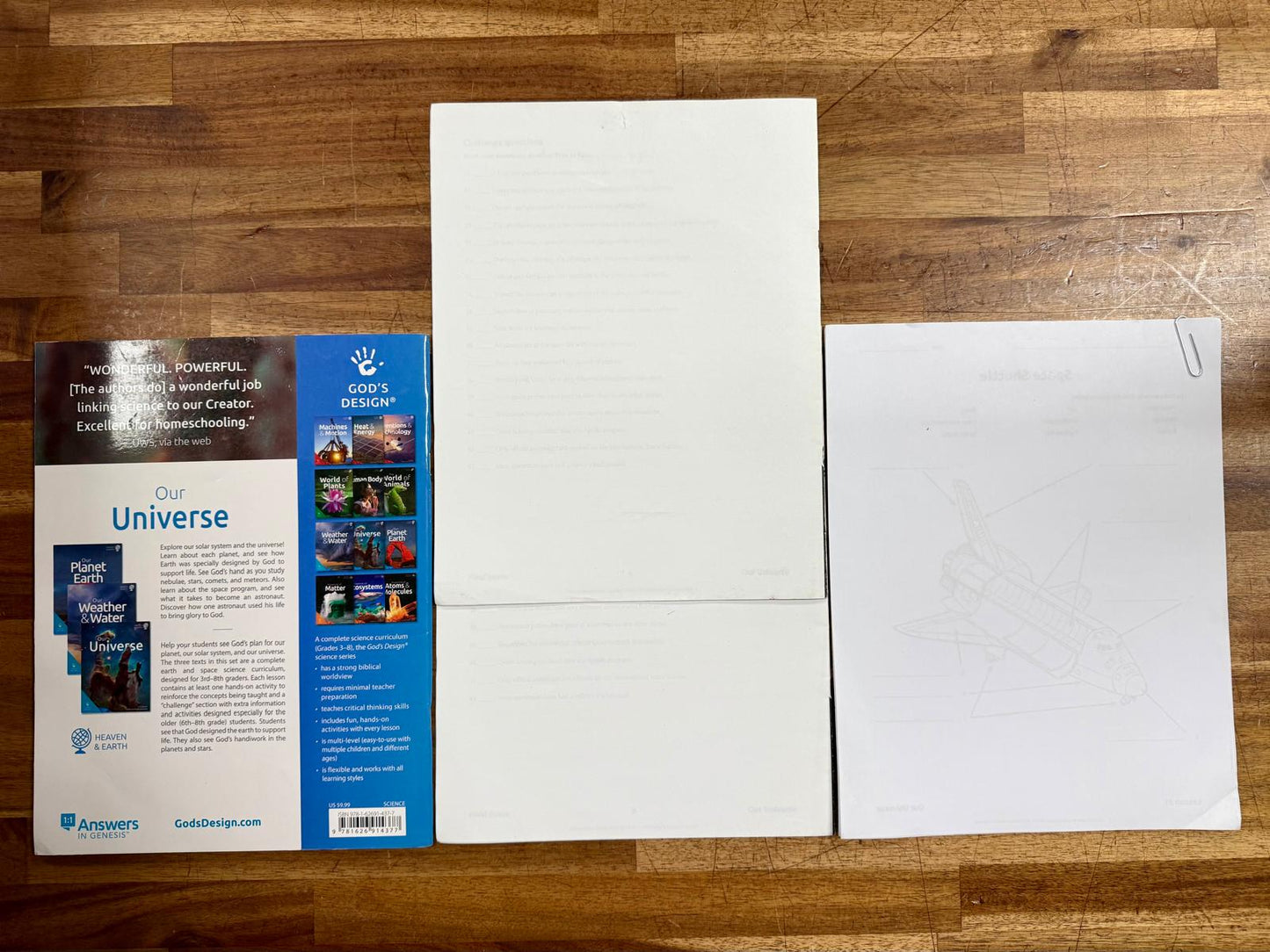 God's Design Heaven & Earth Our Universe Set of 3 - Clean