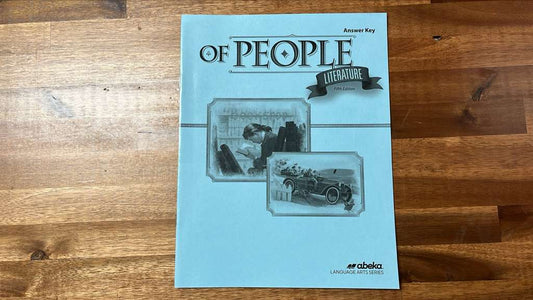 Abeka Of People Literature 5th Ed Grade 7 Key Set of 2 - Like New