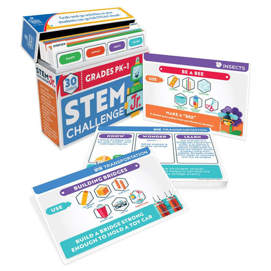 STEM Challenge, Jr. Science Learning Cards Grade PK-1 (NEW)