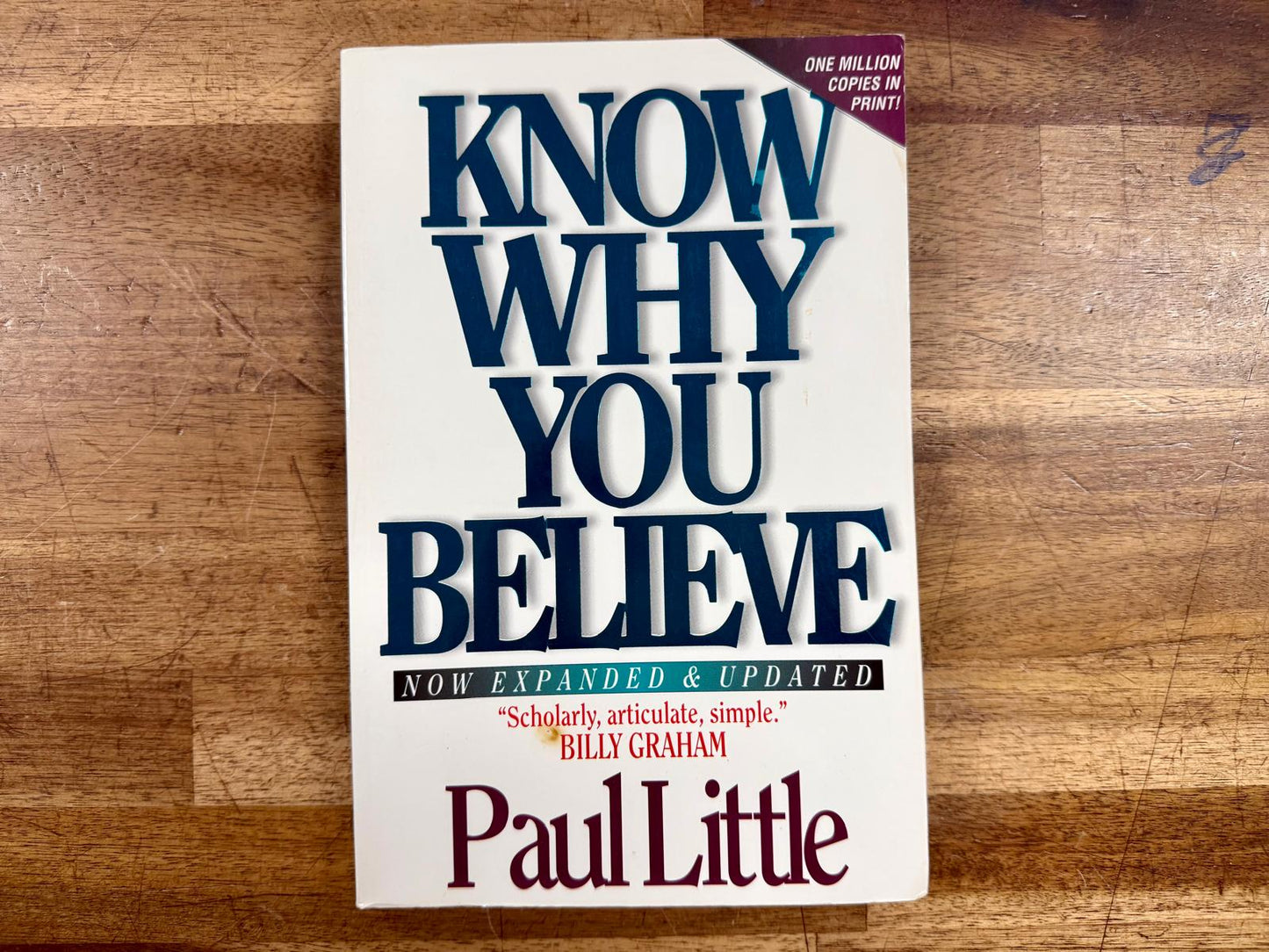 Know Why You Believe (w. Study Guide) - Paul Little, Acceptable