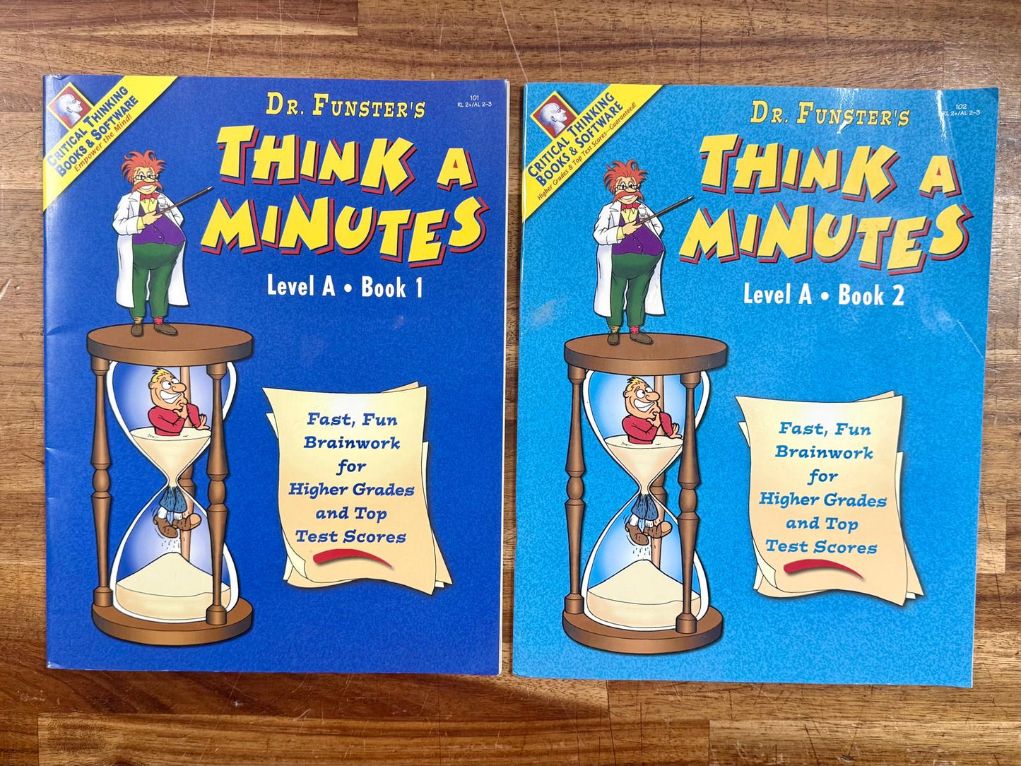 Critical Thinking Think-A-Minutes Level A Books 1-2