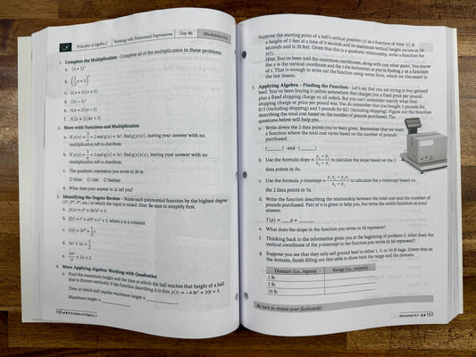 MB Principles of Algebra 2 Teacher Guide