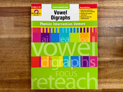 Phonics Intervention Centers: Vowel Digraphs Grades 4-6+ VG