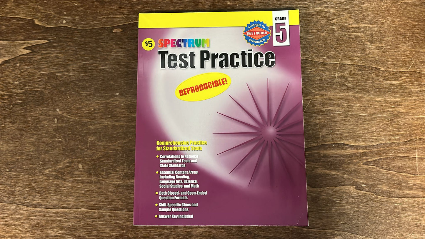 Spectrum Multi-Subjects LOT Gr 5 - ELA(2), Math(2), TstPrep