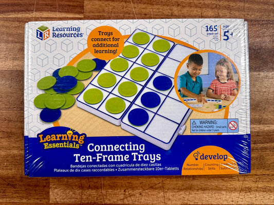 Learning Resources Connecting Ten-Frame Trays 165 Pieces (NEW)