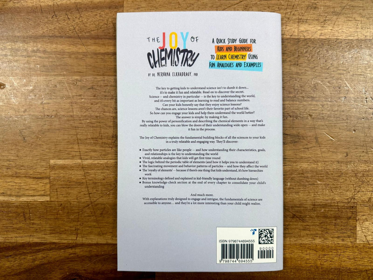 The Joy of Chemistry Quick Study Guide for Kids & Beginners - VG