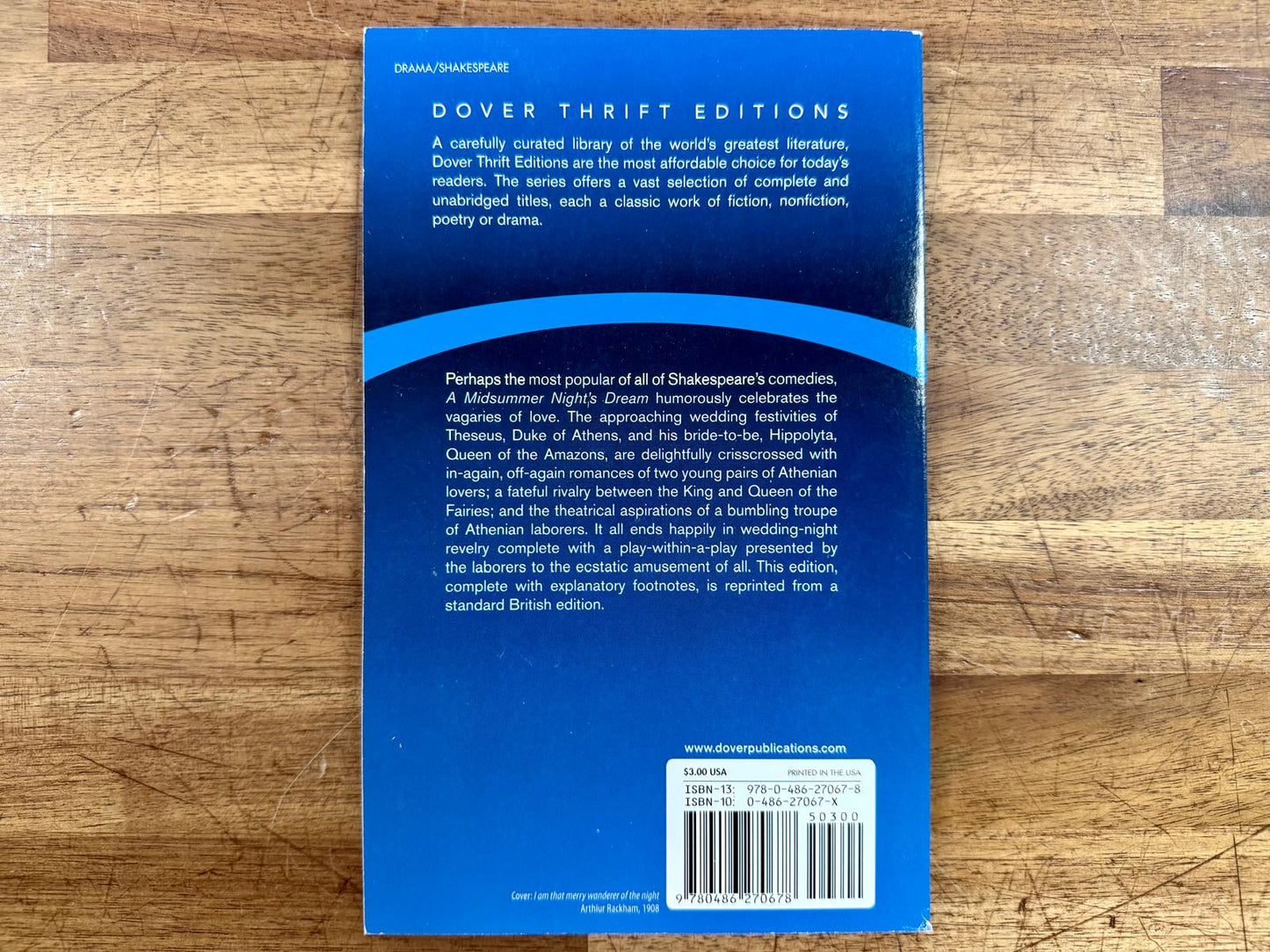 A Midsummer Night's Dream - Dover Thrift Editions, Good