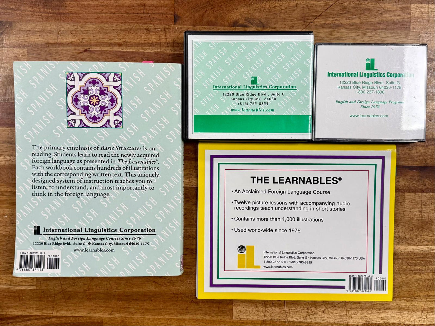 The Learnables SET - Books 1, 2, 3 (Txt,Rdrs,DVDs)