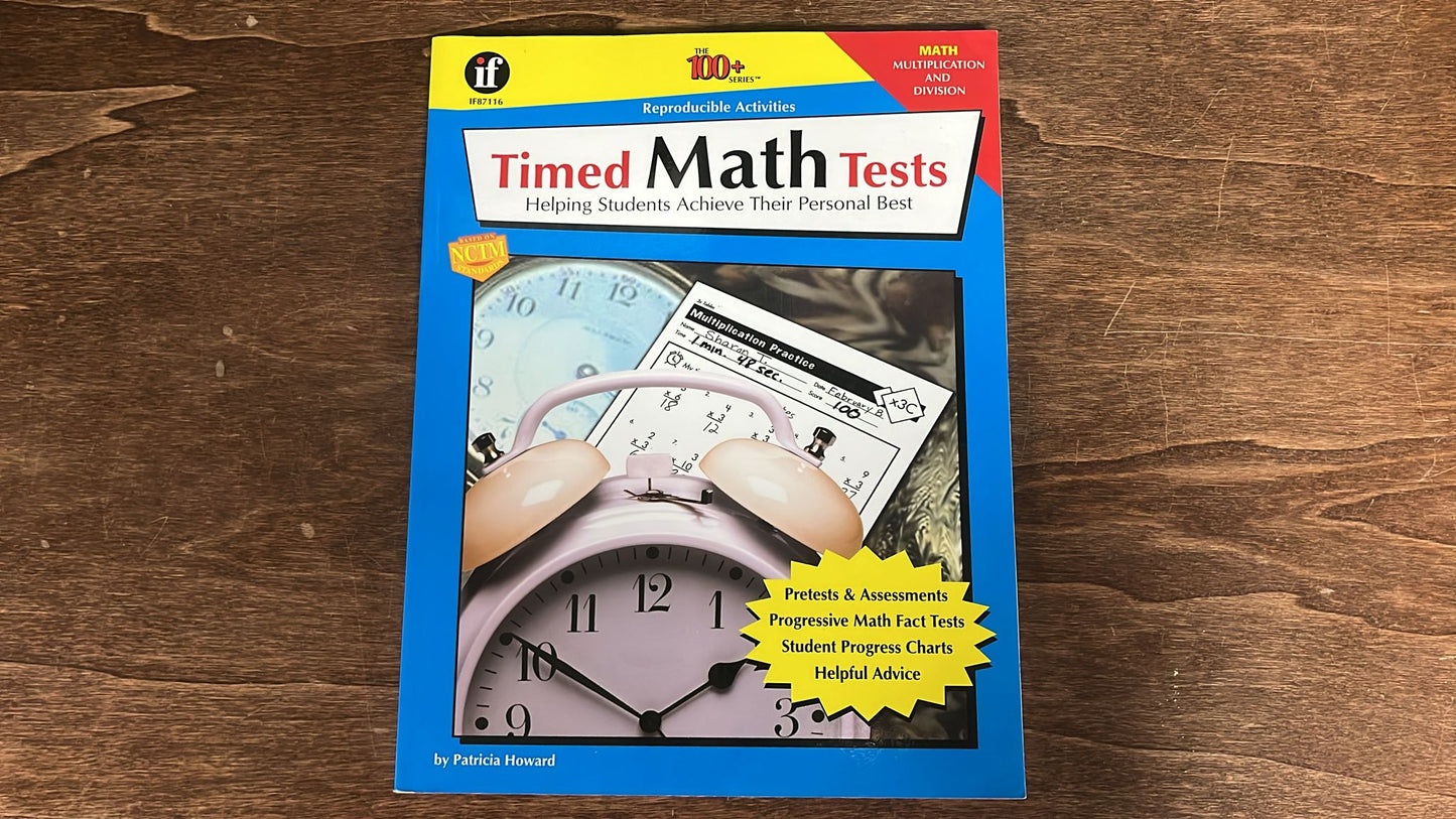 Instructional Fair, Timed Math Tests helping students achieve their personal best