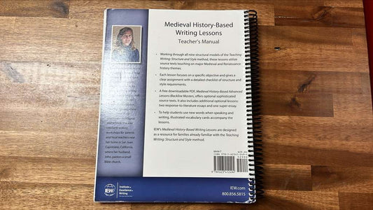 IEW Medieval History-Based Writing Teacher Manual 4th Ed