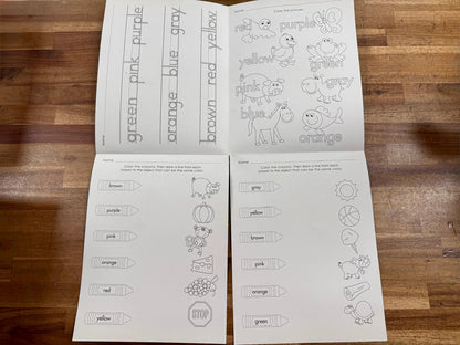 Teaching Tree Posters of 2: Colors & Shapes Eng & Spanish