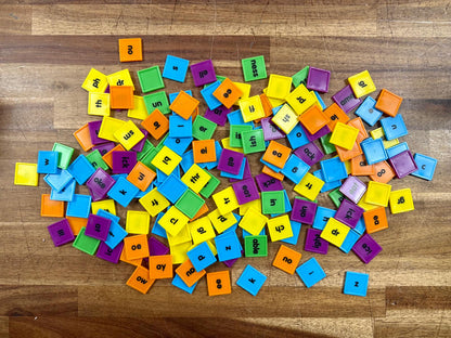 Phonics Tiles 176 pcs Ages 5+, missing Instruction Sheet