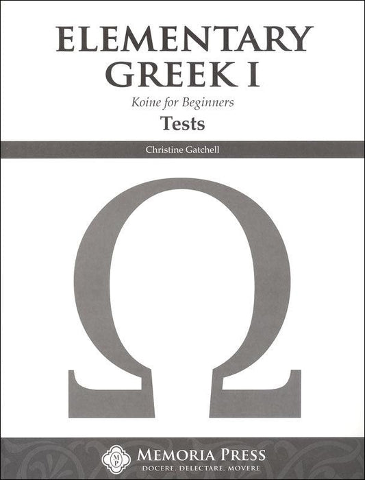 Elementary Greek Koine for Beginners Year 1 Tests (Condition - LIKE NEW)