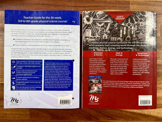 God’s Design Physical World Set: Textbook & Teacher Guide